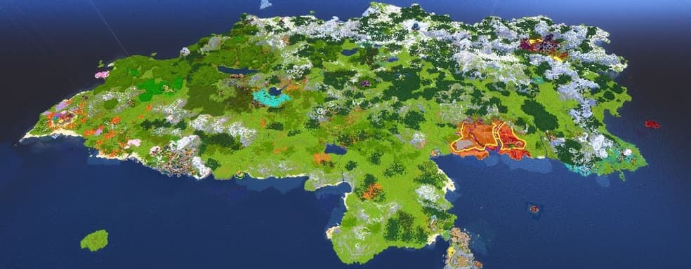 Игрок потратил 13 лет на создание карты в Minecraft. Любуемся огромным королевством