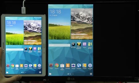 Обзор планшета Samsung Galaxy Tab S 10.5. MHL — вывод на монитор