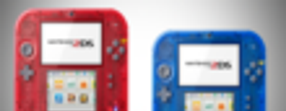 Nintendo представила 2DS Crystal Red и Crystal Blue