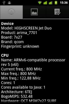 Highscreen Jet Duo аппаратные характеристики Highscreen Jet Duo аппаратные характеристики