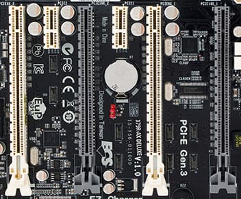 Слоты расширения на плате ECS Слоты расширения на плате ECS