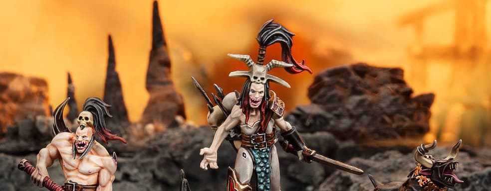 Followers of the Blood God: Warhammer Underworlds Authors Showcase "Kamandor's Blades" Warband