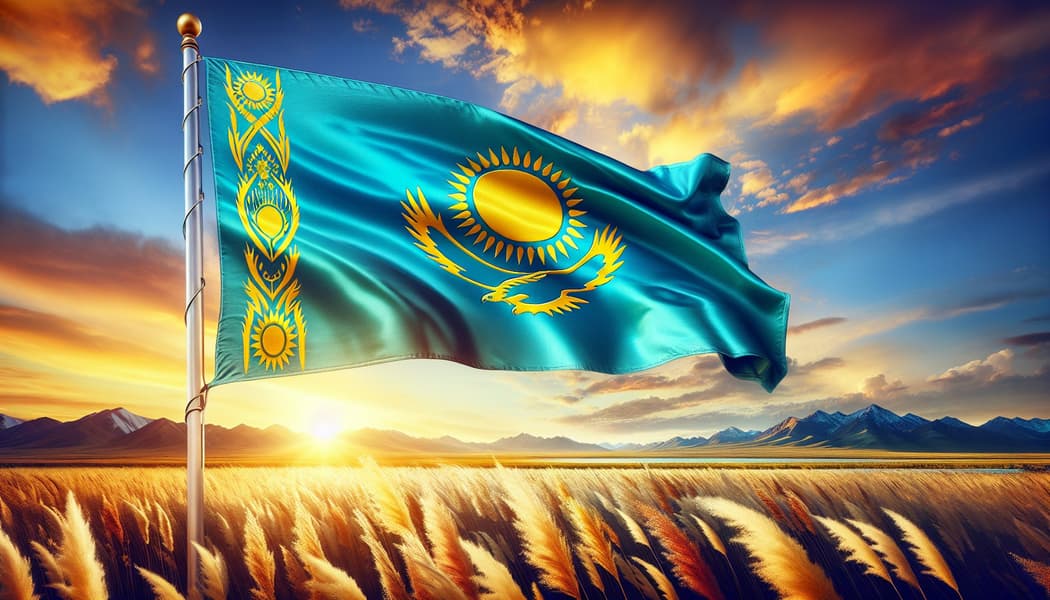 Флаг Казахстана