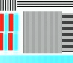 b&w resolution pattern, pioneer dv464