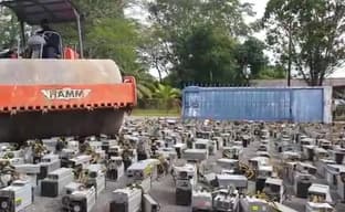 Rolling Over Miners. Malaysian Police Destroyed Over 1,000 ASIC Miners and Seized $408 Million Worth of Cryptocurrency