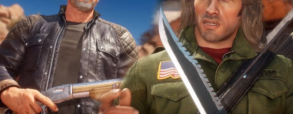 Сталлоне или Шварценеггер? – Рэмбо дерётся с Терминатором в новых роликах Mortal Kombat 11