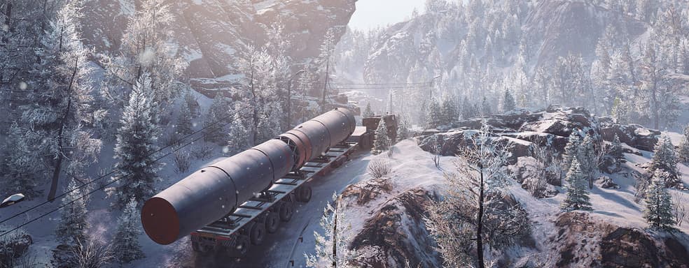 В новом дополнение для SnowRunner надо доставить ракету на российский космодром