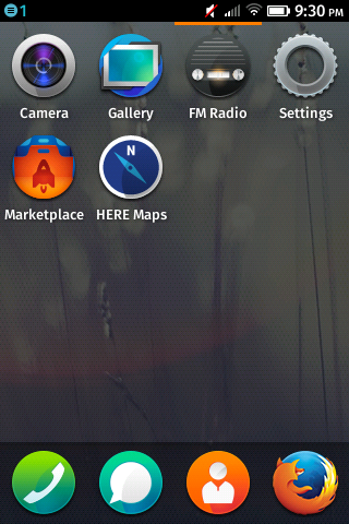 Скриншот Firefox OS