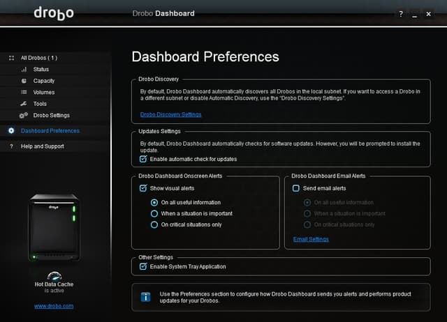 Drobo Dashboard