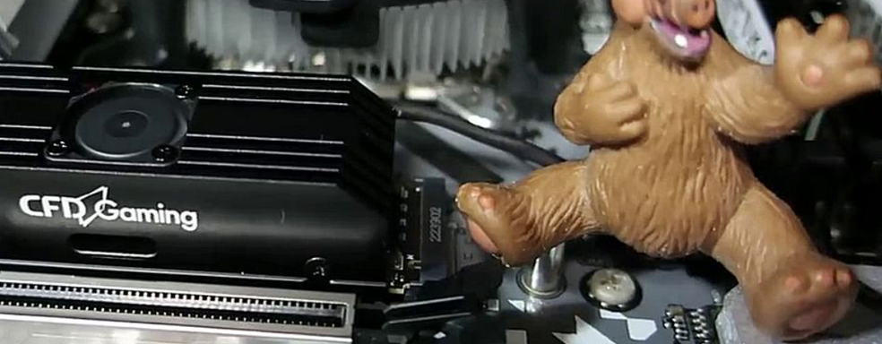 Первый NVMe SSD с вентилятором периодически шумит