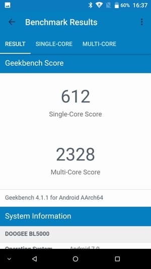Обзор смартфона Doogee BL5000