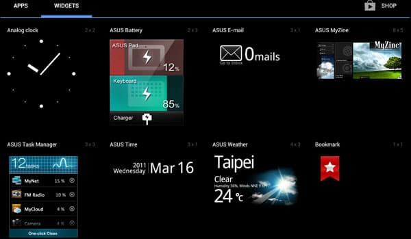 Скриншот ASUS Transformer Pad Infinity