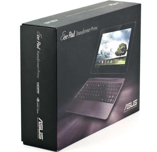 Внешний вид коробки с планшетом Asus Eee Pad Transformer Prime