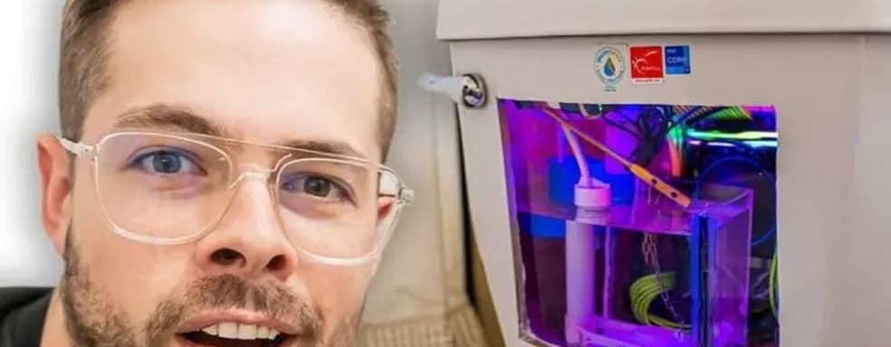 Унитазный гейминг в реальной жизни. Блогер собрал ПК в бачке унитаза и поиграл в CS: GO