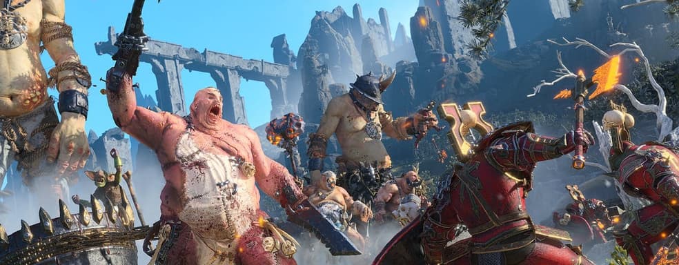 Огры бьются с демонами бога битвы и насилия Кхорна в новом ролике Total War: Warhammer 3