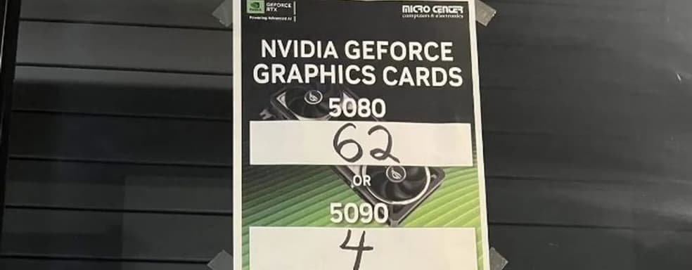 Дефициту и спекулянтам быть. RTX 5090 на старте продаж завезли не во все магазины крупной американской сети