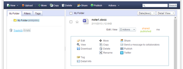 Управление документами через контекстное меню