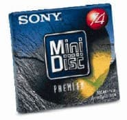 Чистый минидиск Sony на 74 минуты за $2,5