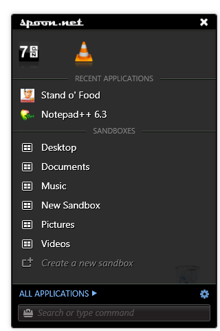 Консоль и строка поиска spool.net