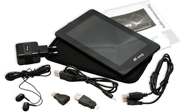 Комплектация планшета M-Way MD-007
