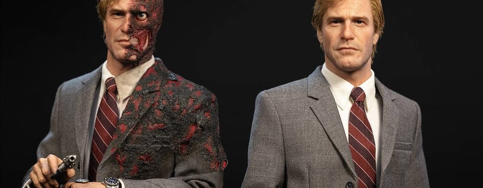 «Орел или решка?»: JND Studios открыла предзаказ на статуи Харви Дента и Двуликого из фильма «Тёмный рыцарь»