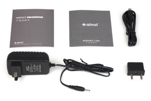 Комплект поставки планшета Ainol Novo 7 Venus
