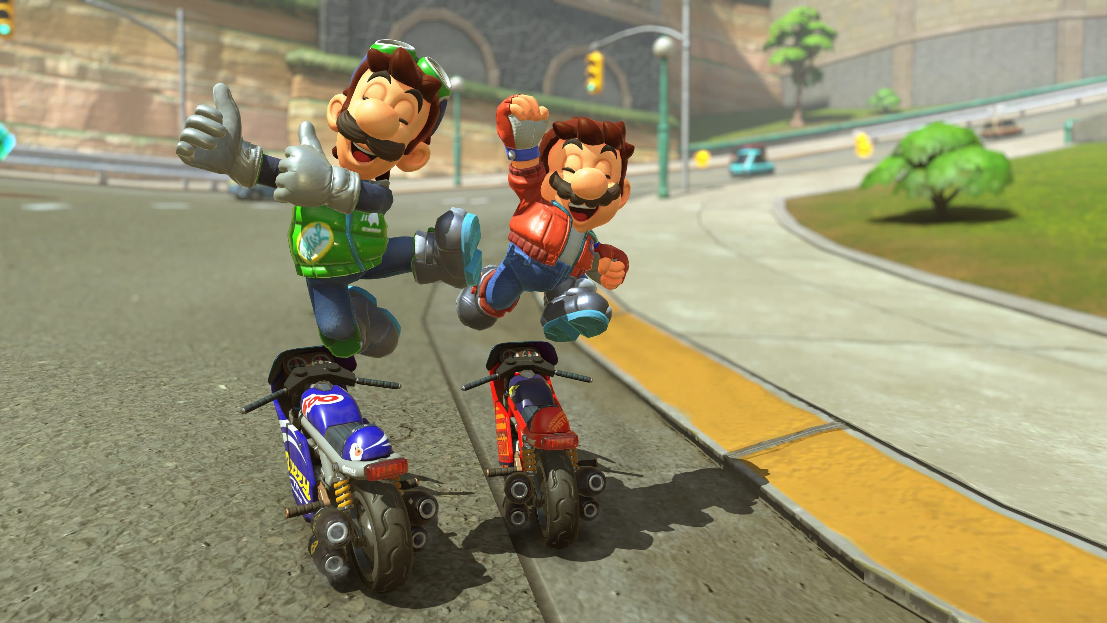 Изображение из игры Mario Kart на Nintendo