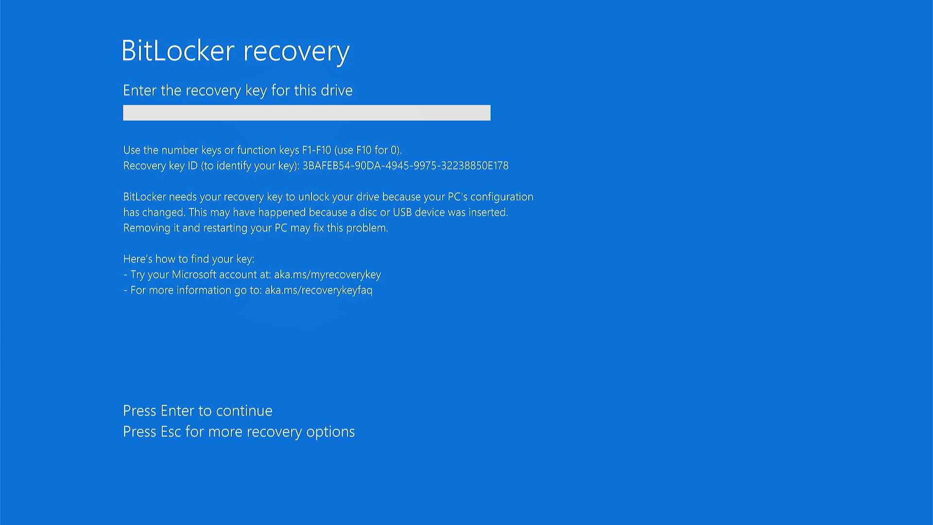 Microsoft warning about TPM changes