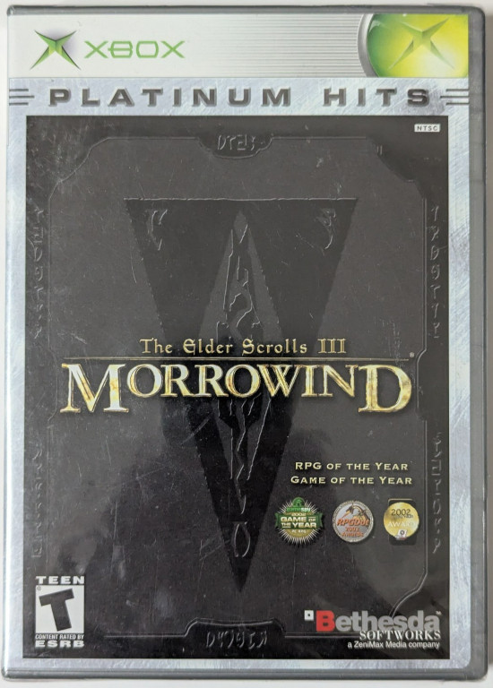 Обложка диска The Elder Scrolls III: Morrowind.