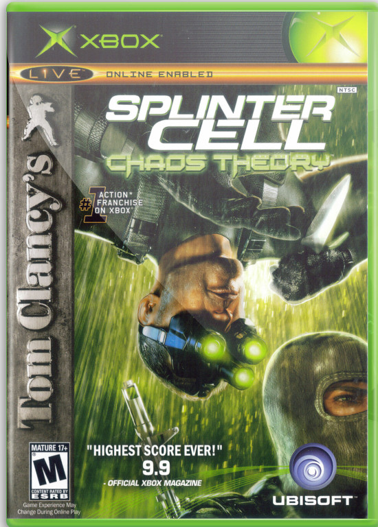 Обложка диска Tom Clancy's Splinter Cell: Chaos Theory.