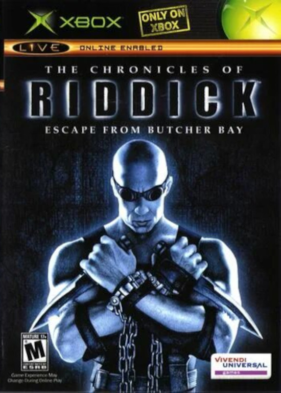 Обложка диска The Chronicles of Riddick: Escape from Butcher Bay.