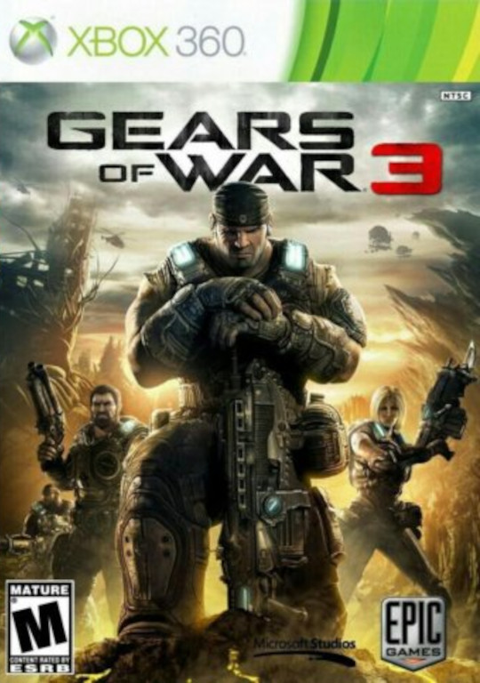 Обложка диска Gears of War 3.