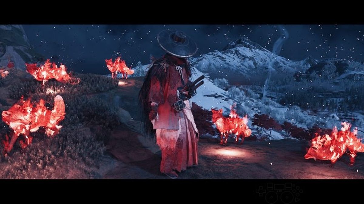 Скриншот игрового процесса Ghost of Yotei Legends