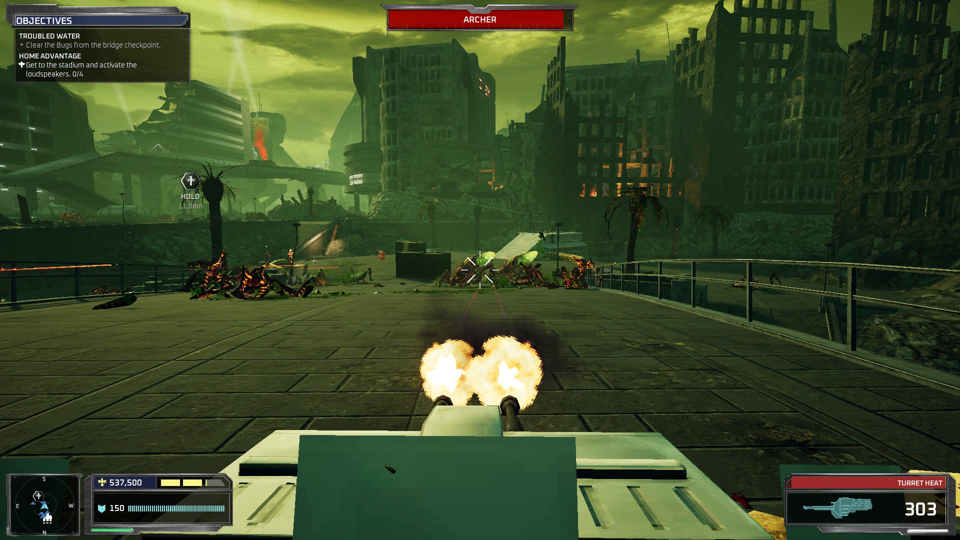 Скриншот из игры Starship Troopers: Ultimate Bug War!