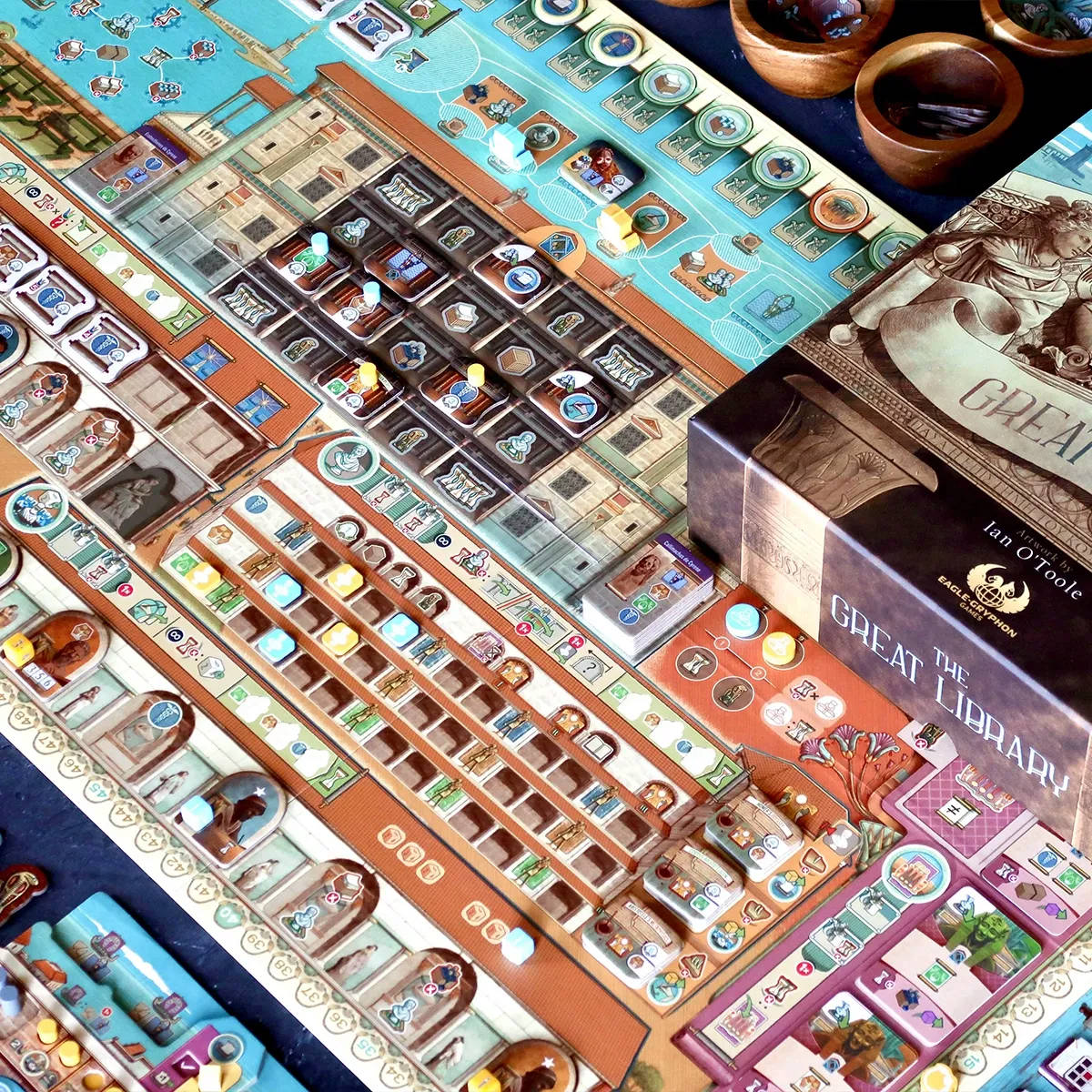 Game components for The Great Library