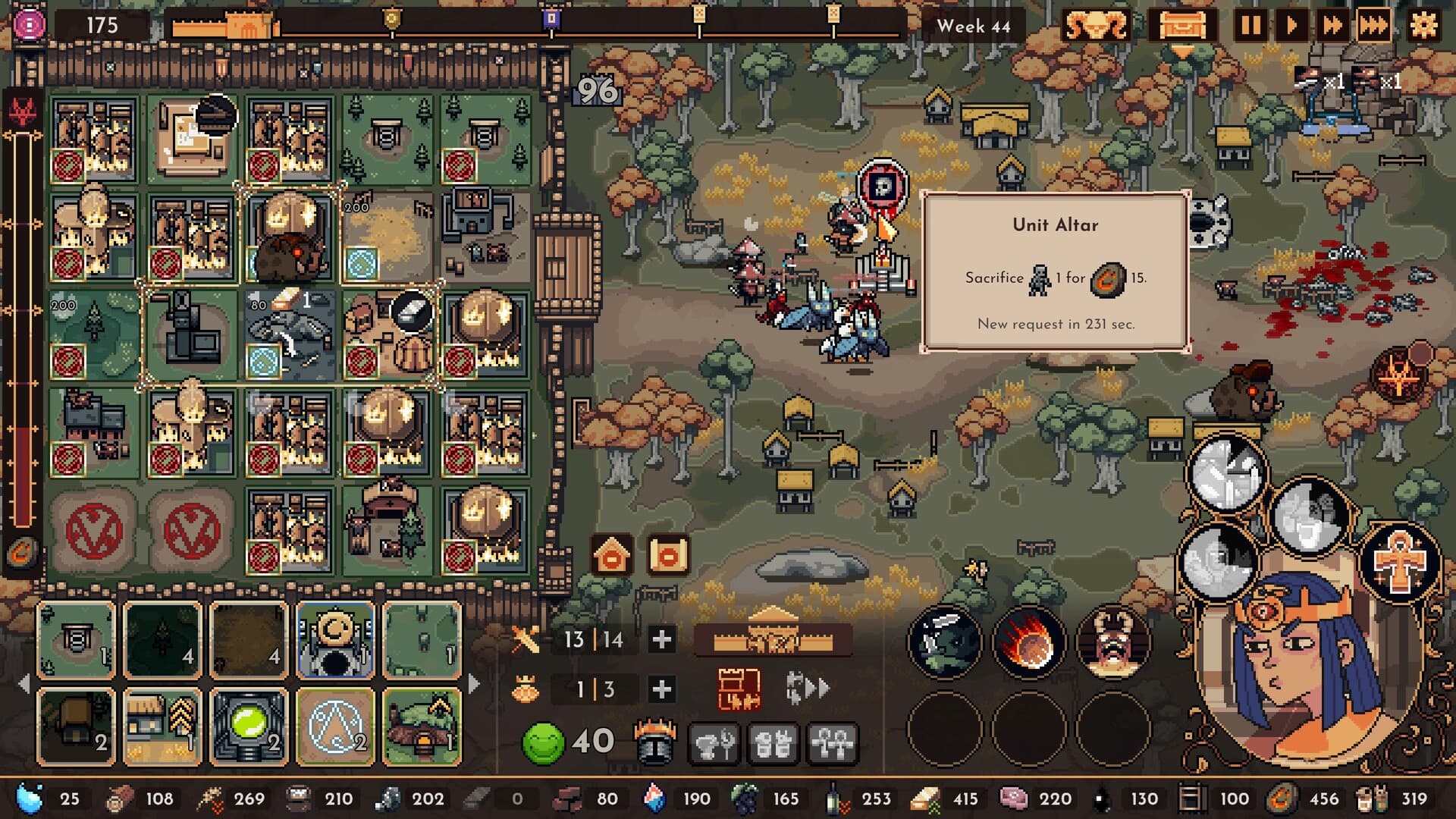 Gameplay screenshot featuring a new ruler