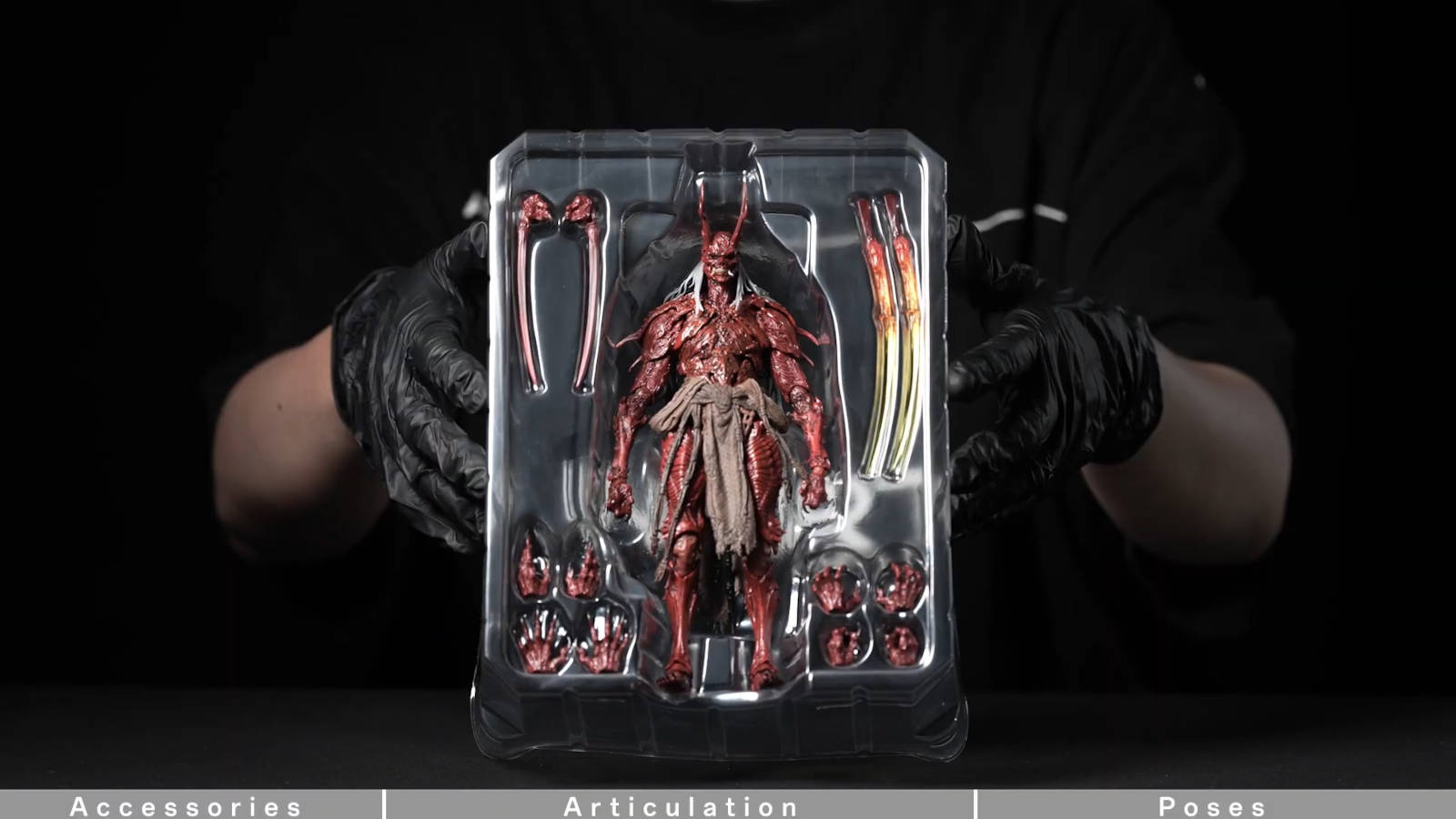 Close-up of the Yaksha King figure showcasing its intricate design and texture