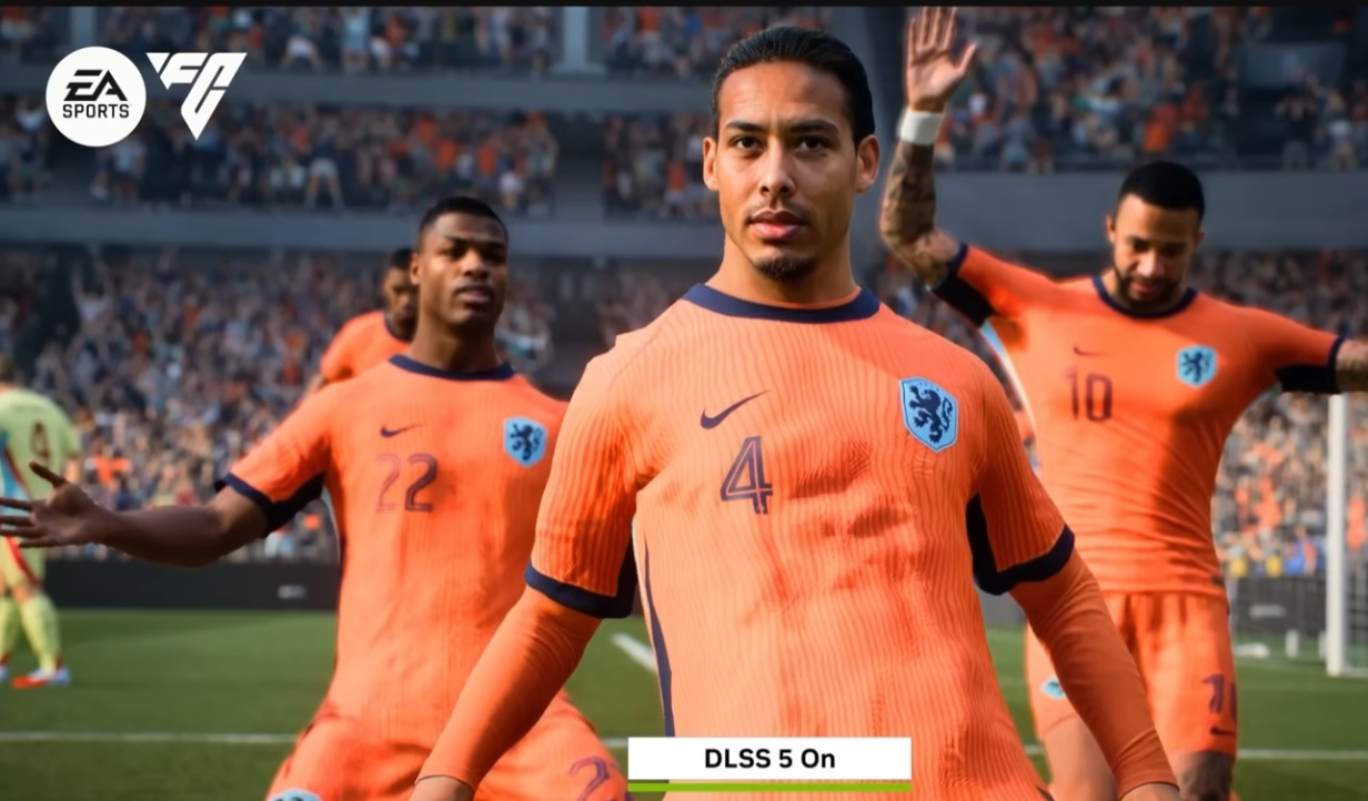 Another comparison image showing character changes with DLSS 5.0