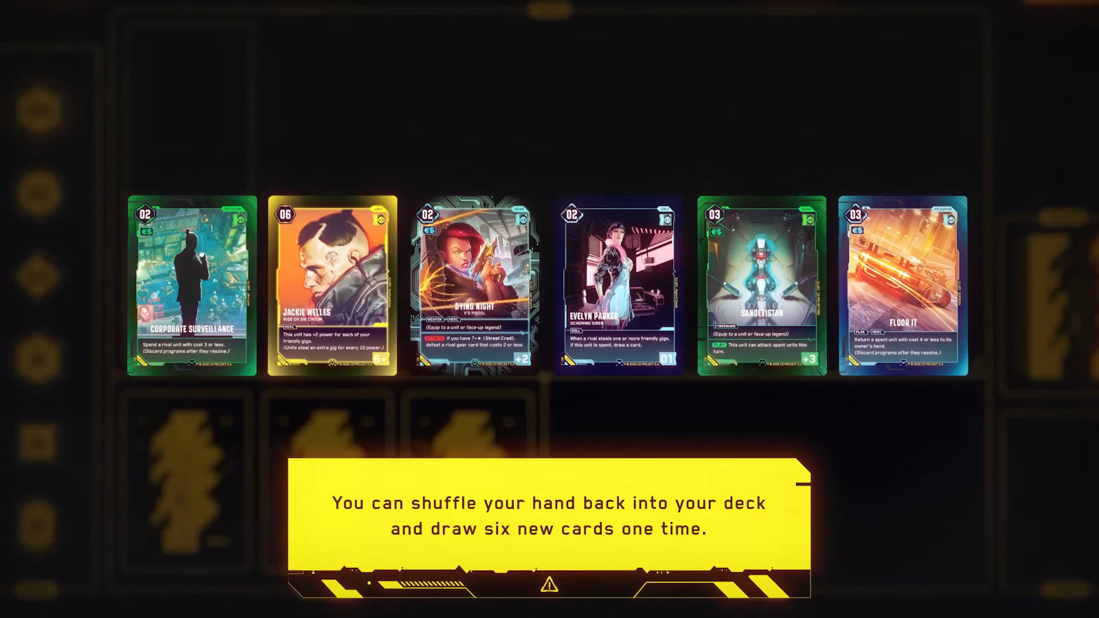 Примеры карт и бонусов Cyberpunk TCG