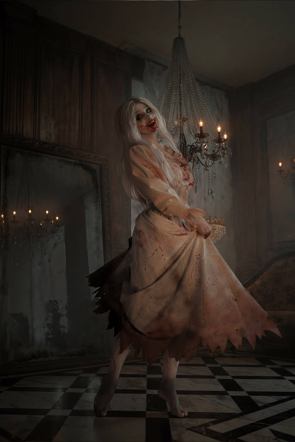 Заражённая Селена Кори исполняет свою песню