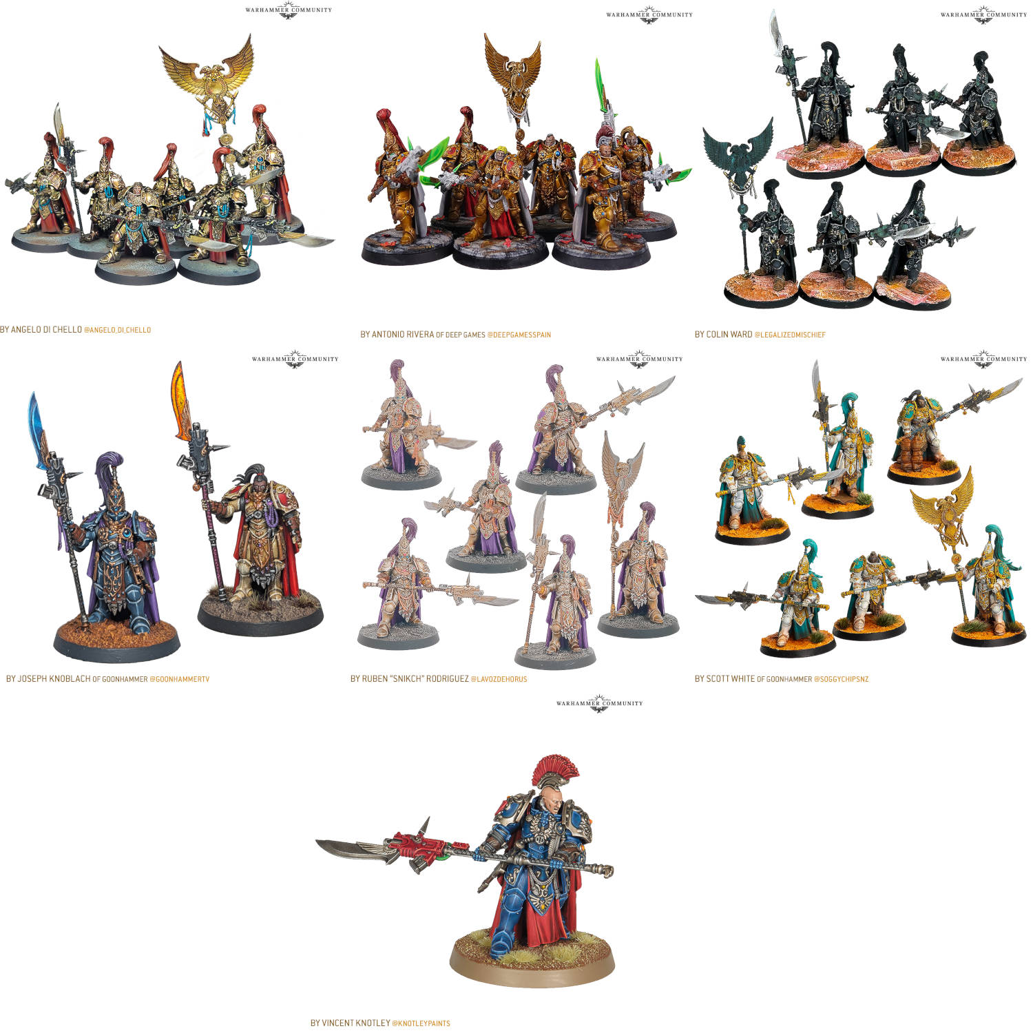 Close-up of painted Custodian Guards