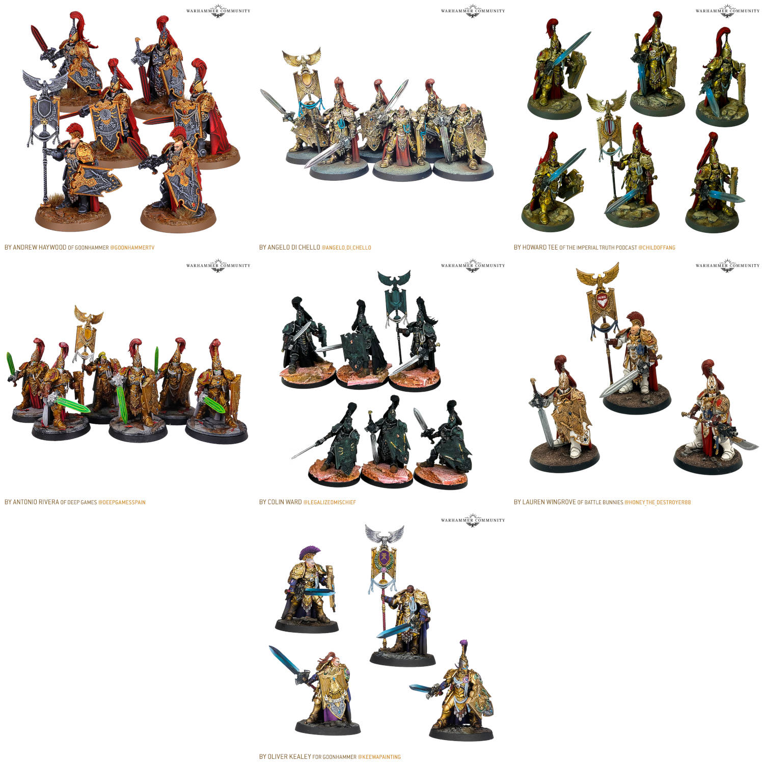 Close-up of painted Sentinel Guards