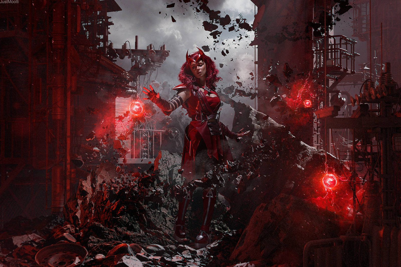 Scarlet Witch background cosplay