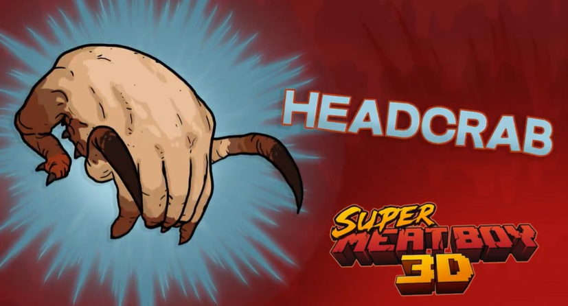 Screenshot of Headcrab in Super Meat Boy 3D