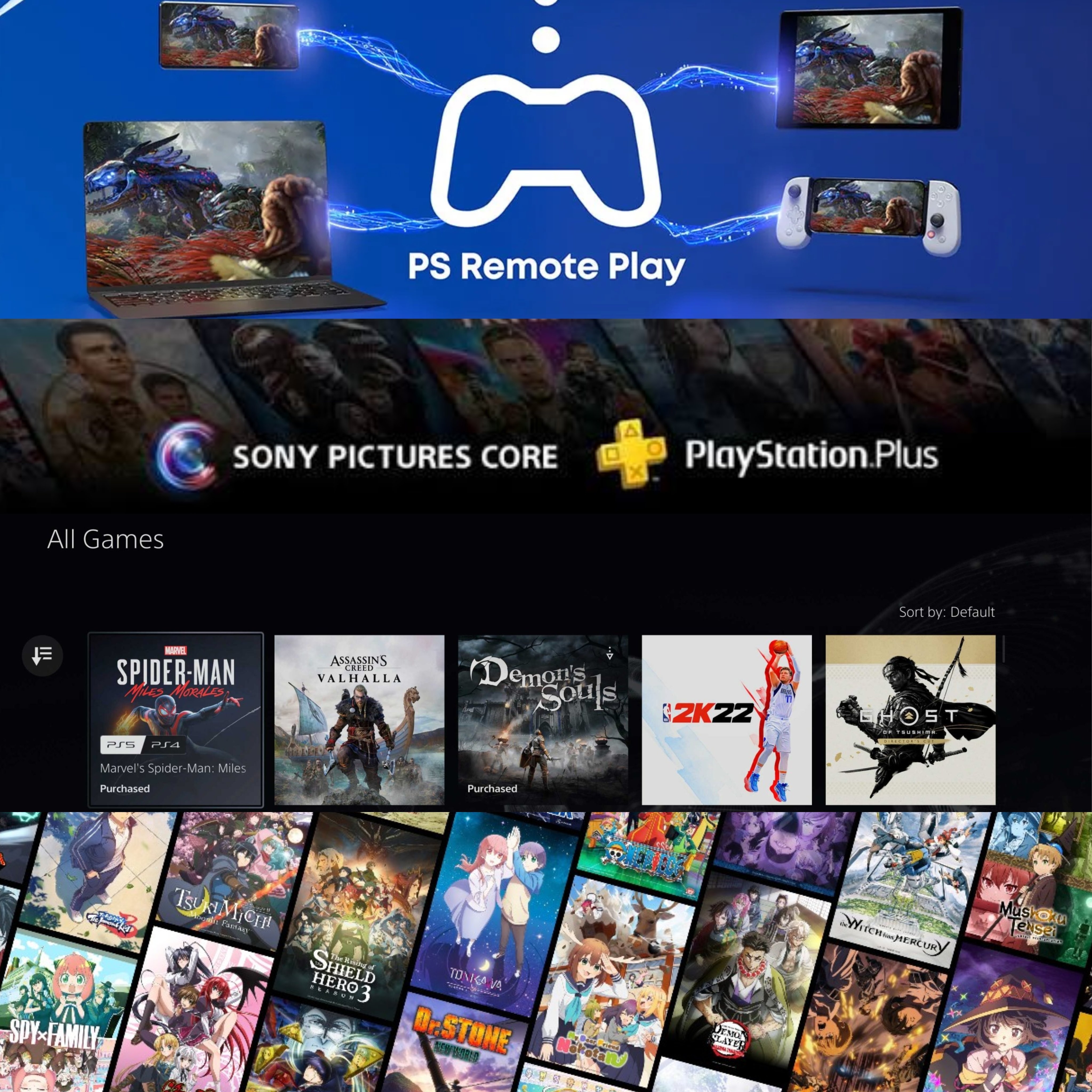 PlayStation logo against a blurred background