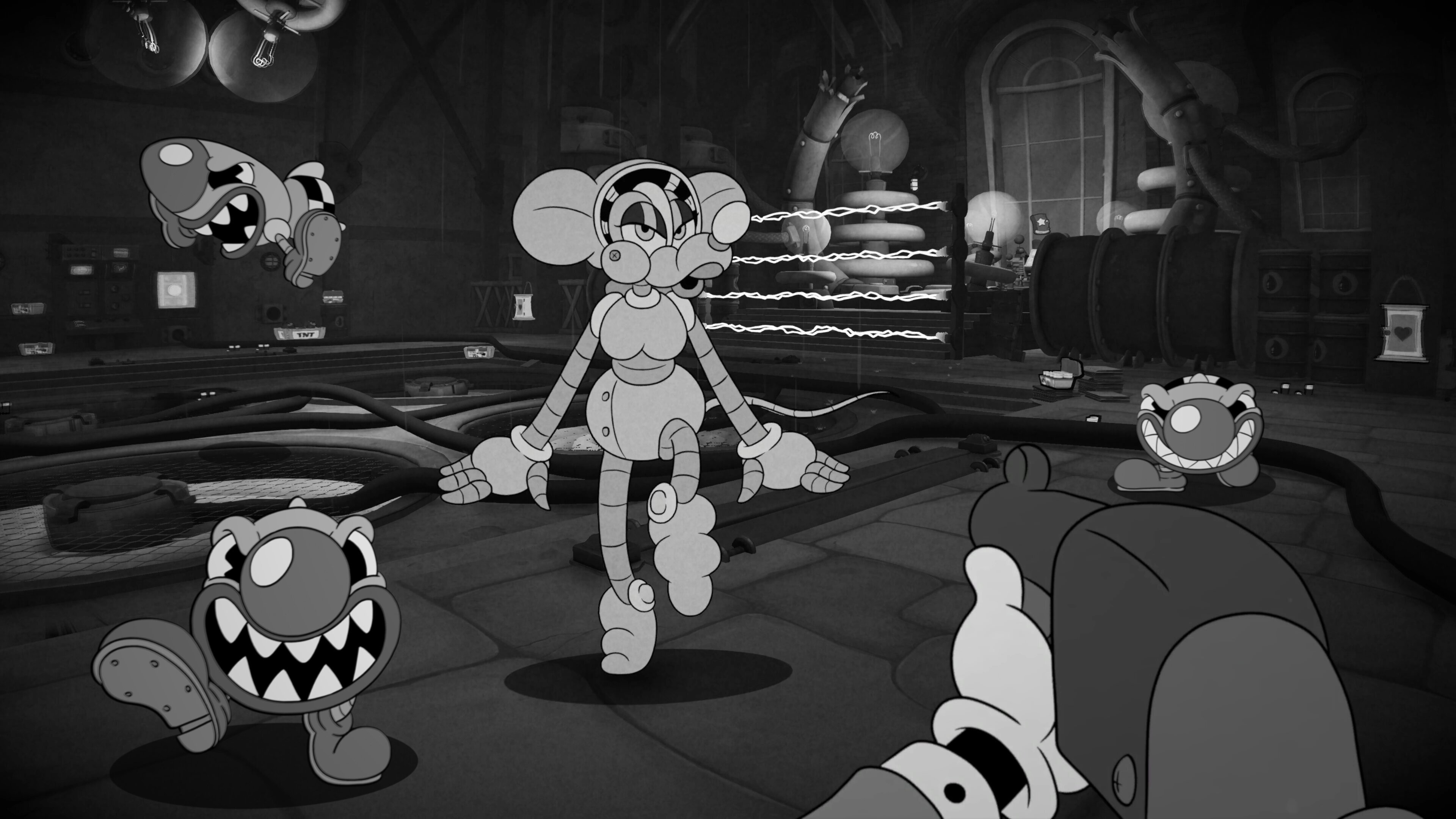 A character or environment screenshot from Mouse: P.I. For Hire, possibly showing a close-up of the mouse protagonist.
