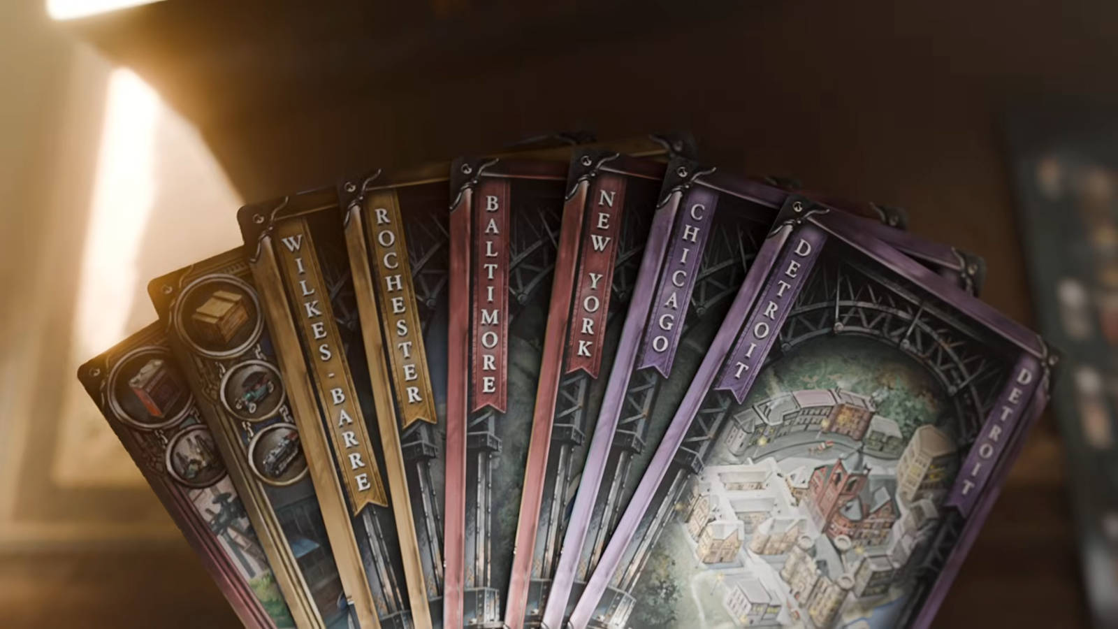 Final game setup or components from Brass: Pittsburgh