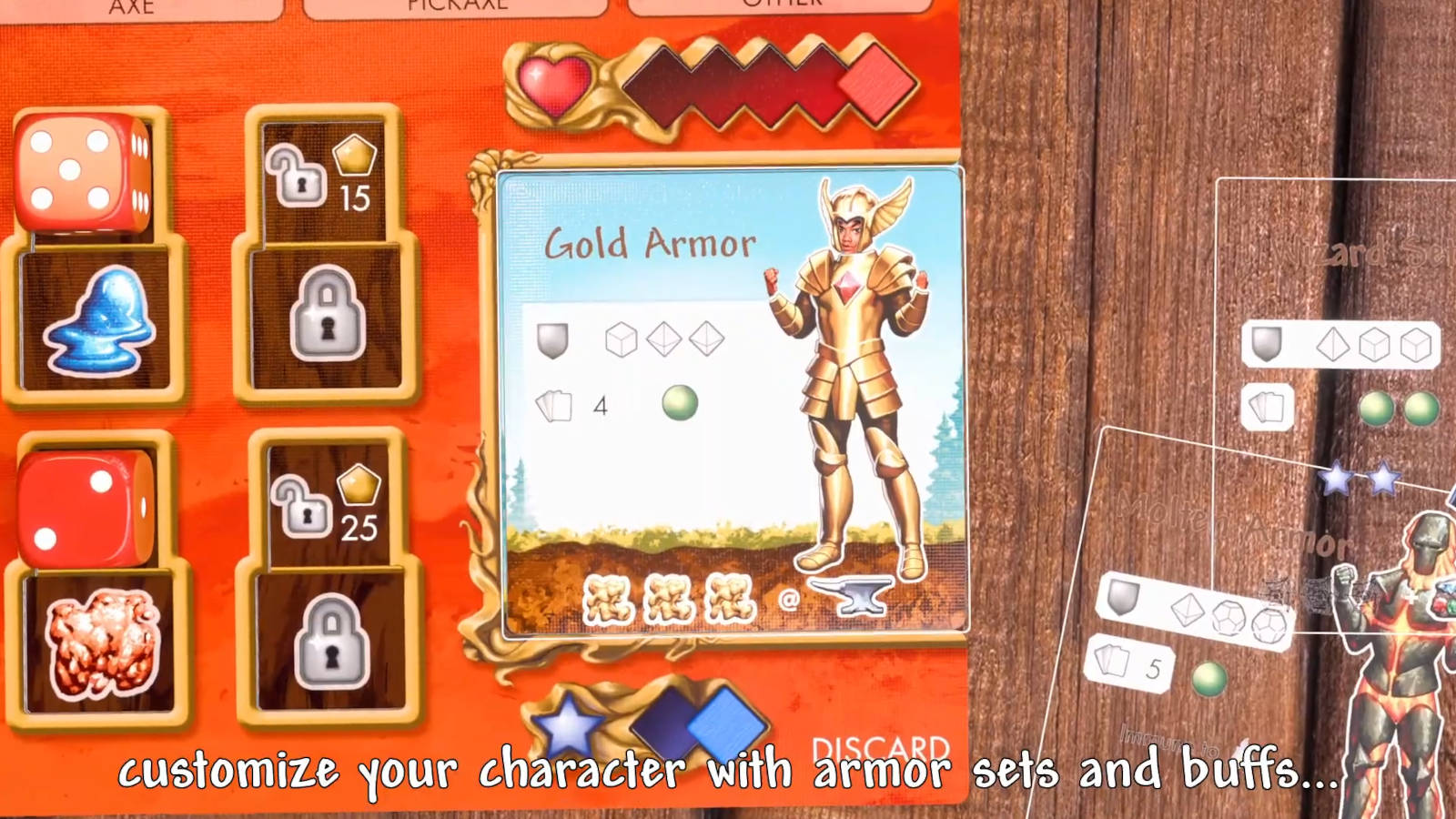 Детализированные фигурки и карты из Terraria: The Board Game