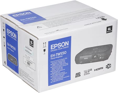 Проектор Epson EH-TW550, коробка Проектор Epson EH-TW550, коробка