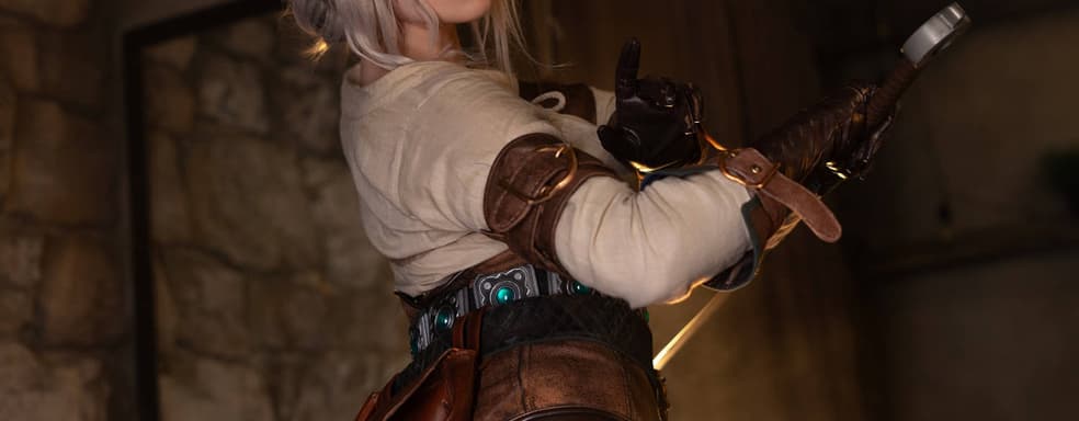 Лихая ведьмачка: косплеерша превратилась в Цири из игры The Witcher 3: Wild Hunt